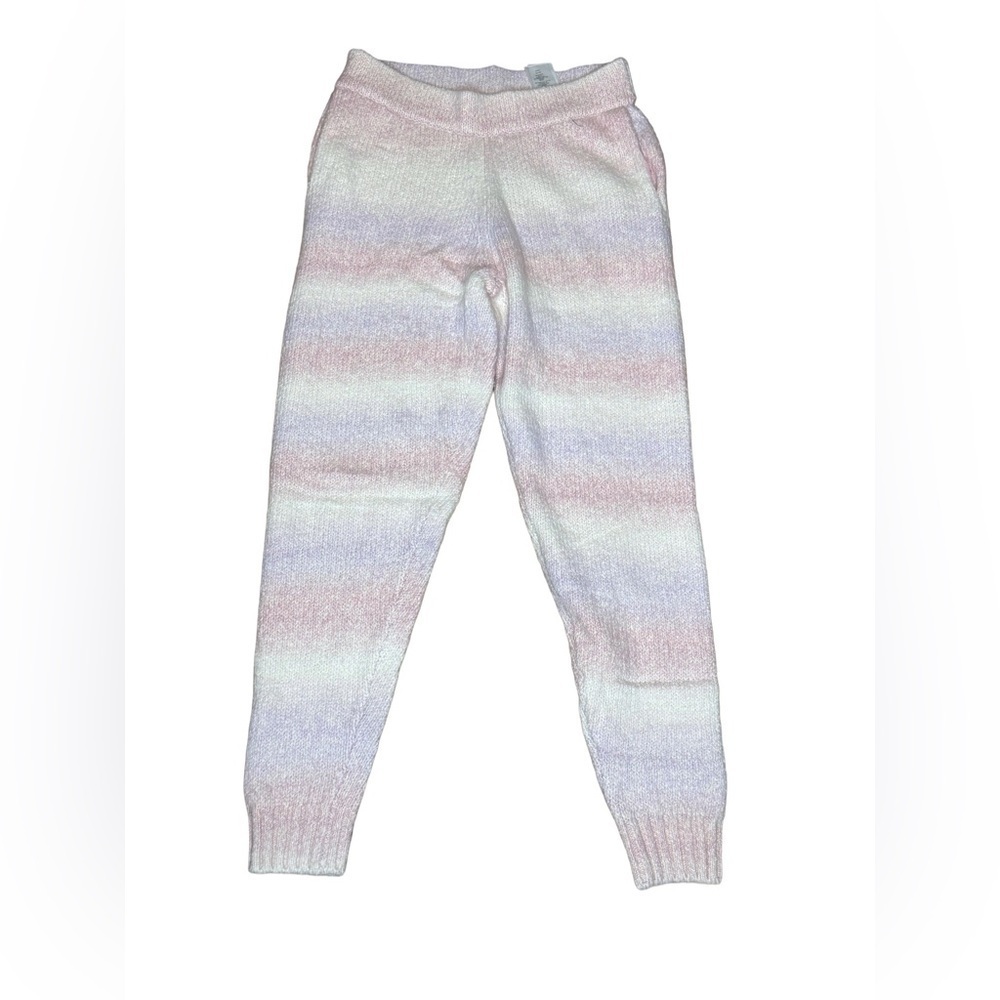 G.I.L.I. womens pull on ombre Pastel fuzzy Jogger pants